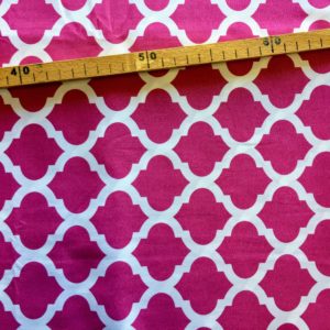 Coton Graphique rose foncé