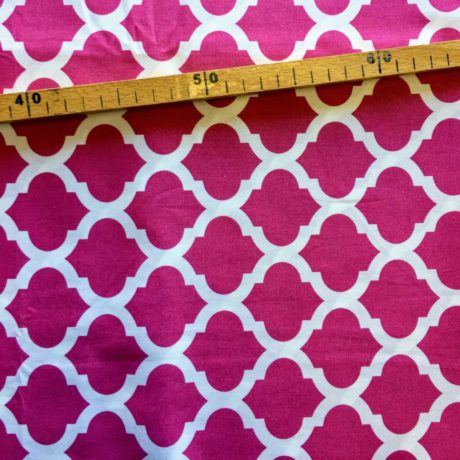 coton-graphique-rose-fonce