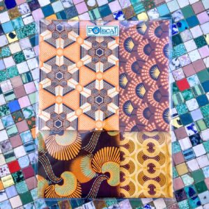 Kit Wax pailleté jaune marron