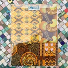 Kit Wax pailleté jaune et marron