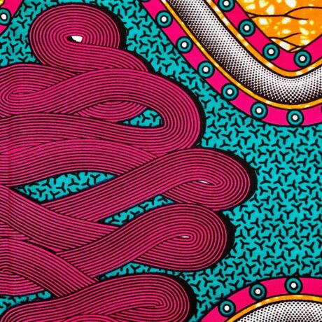 Tissu Wax hollandais imprimé Serpent détail 2