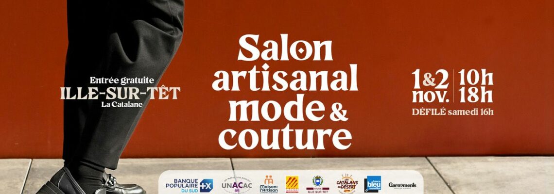 Bannière Salon de la Couture Ille-sur-Têt novembre 2025