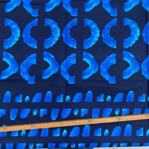 Tissu Wax bleu imprimé Indigo 3