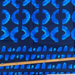 Tissu Wax bleu imprimé Indigo 3