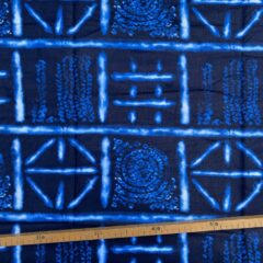 Tissu Wax bleu imprimé Indigo 5