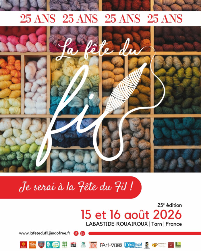 Affiche de la 25eme édition de la Fête du Fil