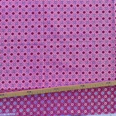 Tissu Wax pailleté rose imprimé Celte