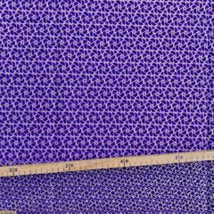 Tissu Wax pailleté violet imprimé Mini-triangles