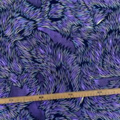 Tissu Wax violet jaune imprimé Explosion